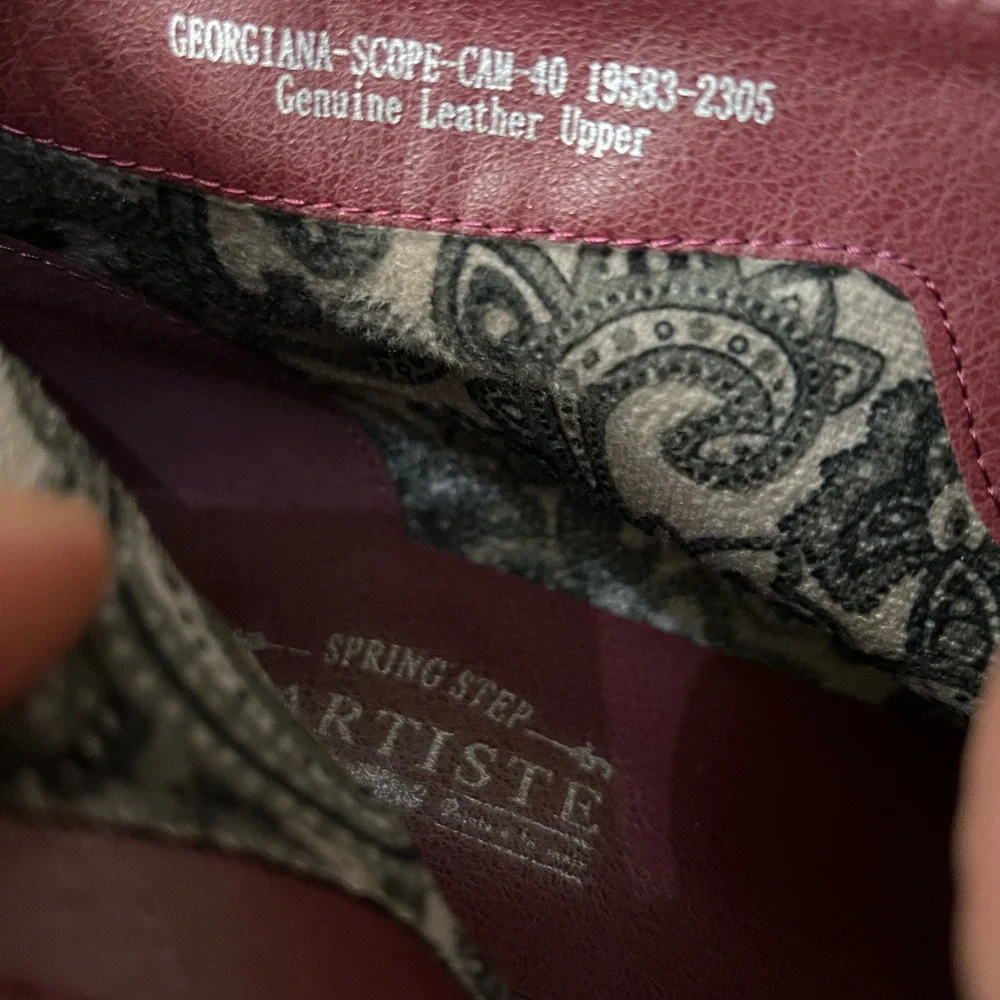 Spring Step L’ Artiste Multicolor Paisley women’s Boots size 40 - Picture 7 of 10